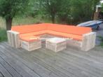Steigerhout loungebank loungeset hoekbank Showroom Open, Stoel, 5 zitplaatsen, Verzenden, Steigerhout