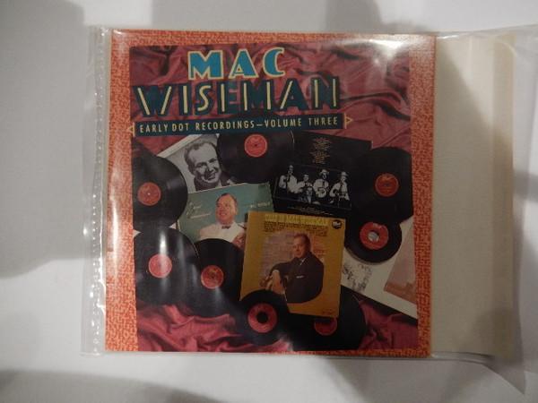 cd - Mac Wiseman - Early Dot Recordings - Volume Three, Cd's en Dvd's, Cd's | Overige Cd's, Zo goed als nieuw, Verzenden