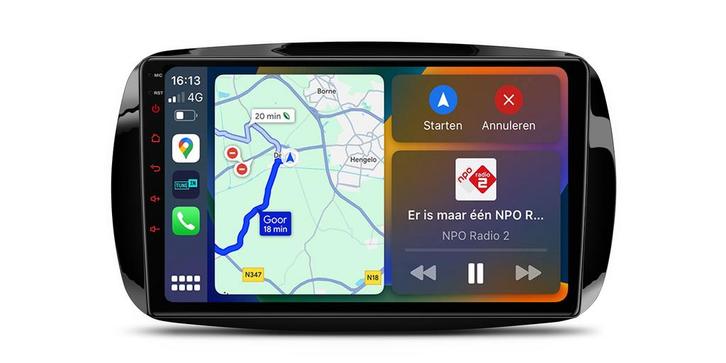 Android navigatie radio Smart Fortwo 2014-2020, Android...., Auto diversen, Autoradio's