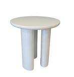 Ball Design - Bijzettafel - Moderne Ronde Witte Houten