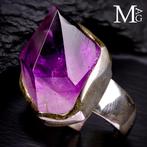 Gedurfd - Geometrisch - Geest 925 sterling zilveren ring met, Antiek en Kunst