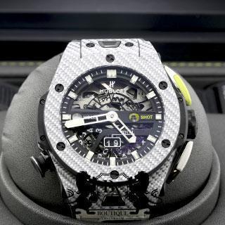 Hublot Big Bang 45 Unico Golf Carbon Wit 416.YS.1120.VR 45mm, Sieraden, Tassen en Uiterlijk, Horloges | Heren, Overige materialen