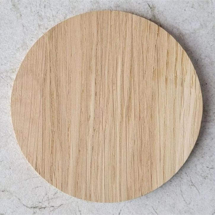 HOCHO Eikenhouten Onderzetter Ø100mm – Duurzaam & Hoogwaa, Huis en Inrichting, Keuken | Keukenbenodigdheden, Nieuw, Ophalen of Verzenden