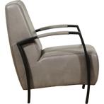 Leren fauteuil Glory - Granada Steel (grijs), Huis en Inrichting, Fauteuils, Nieuw, Ophalen of Verzenden, Leren fauteuil Glory - Granada Steel (grijs) past perfect in uw interieur als u woonstijl: Industrieel, Modern is.