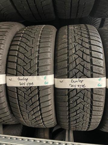 205-55-16 Dunlop Winterbanden 8mm Incl Montage 205 55 16 beschikbaar voor biedingen