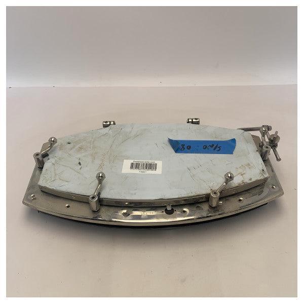 Bieden: Tempesta stainless steel Elliptical opening porthol, Watersport en Boten, Bootonderdelen, Kombuis en Sanitair, Nieuw, Zeilboot of Motorboot