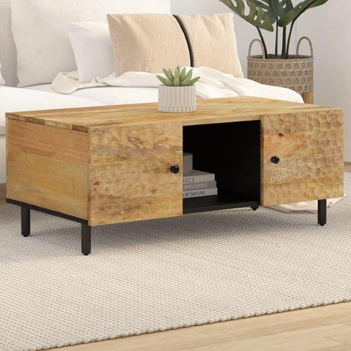vidaXL Salontafel 100x54x40 cm massief mangohout, Huis en Inrichting, Tafels | Salontafels, 100 tot 150 cm, Nieuw, Overige houtsoorten
