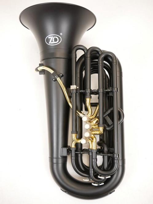 Bes Bas Zo Brass Plastic lichtgewicht 4 ventielen, Muziek en Instrumenten, Blaasinstrumenten | Tuba's, Bes-tuba, Nieuw, Met koffer of draagtas