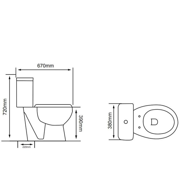 Duoblok BWS Clean Staand Compleet Glans Wit PK, Doe-het-zelf en Verbouw, Sanitair, Ophalen of Verzenden