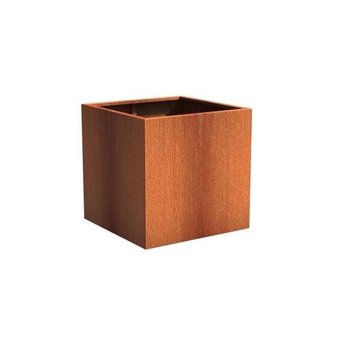 Plantenbak Cortenstaal 100x100x100 cm, Tuin en Terras, Bloembakken en Plantenbakken, Nieuw, Verzenden