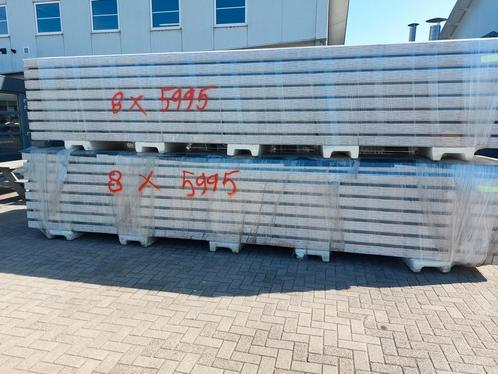 Stuntprijs! 100mm Damwand sandwichpanelen 2e Keus MP80, Doe-het-zelf en Verbouw, Platen en Panelen, 100 mm of meer, Nieuw, Overige materialen