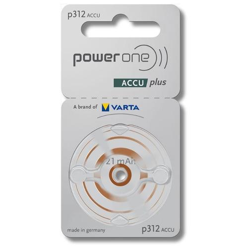 PowerOne 2 stuks P312 Bruin PowerOne oplaadbare, Diversen, Verpleegmiddelen, Nieuw, Ophalen of Verzenden