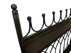 Hoofdsteun - Hout, Metaal - Twee vintage panelen van