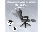 Devoko gamingstoel - Donkergrijs - Max.120 kg - 52x50.5x133, Verzenden, Nieuw