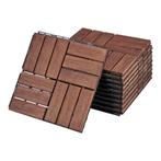 Houten terrastegels Alliste vlonder set van 10 acacia 0,9 m², Verzenden, Nieuw