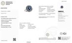 Cocktailring - 18 karaat Witgoud - 3.61ct. tw. Saffier -
