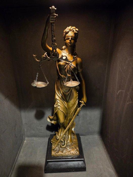 Mayer - Beeld, Large Mayer Justitia - 51.5 cm - Brons,, Antiek en Kunst, Curiosa en Brocante