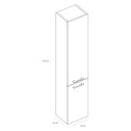 Kolomkast Differnz Somero 150x30x25 cm Links-Rechts Wit, Ophalen of Verzenden, Nieuw