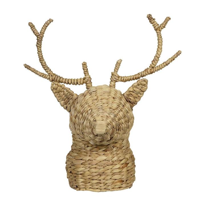 waterhyacinth wandkop hert 44cm, Huis en Inrichting, Woonaccessoires | Overige, Verzenden