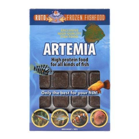 Ruto Artemia 100 Gram 24 bloks blister Diepvries, Dieren en Toebehoren, Vissen | Aquaria en Toebehoren, Ophalen of Verzenden