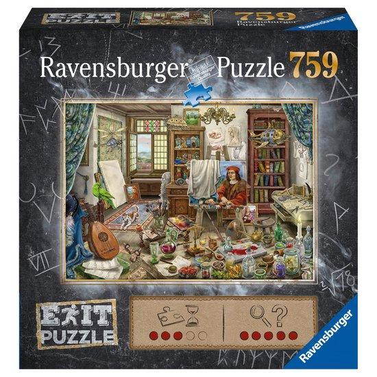 Ravensburger Puzzel Escape: Artists Studio 759 stukjes, Kinderen en Baby's, Speelgoed | Overig, Verzenden