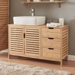 Wastafelonderkast Boksereys bamboe naturel 60x100x35 cm [en., Verzenden, Nieuw
