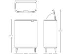 Brabantia Bo Touch Bin Hi - Prullenbak - 2 x 30 liter -, Verzenden, Zo goed als nieuw