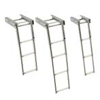 Zwemtrap Telescopisch RVS316 Inschuifbaar met 3 Treden Onder, Watersport en Boten, Ophalen of Verzenden, Nieuw, Zeilboot of Motorboot