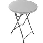 Statafel - Bartafel - Partytafel - 80 cm - Wit - Tectake®, Verzenden, Zo goed als nieuw