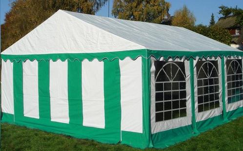 Classic Plus Feesttent PVC 3x6x2 mtr in Wit-Groen, Tuin en Terras, Partytenten, Nieuw, Verzenden