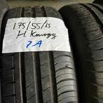 2 x Hankook Kinergy 175-55-15 Zomerbanden 6,5mm, Gebruikt, 15 inch, 175 mm, Ophalen of Verzenden