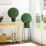 TRUUSK 2-delige Buxus Bol Set Kunstplanten - UV-bescherming, Huis en Inrichting, Verzenden