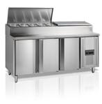 Toonbank voor sandwichpreparatie GN1/1 | RVS | 2 tot 10 °.., Verzenden, Nieuw in verpakking