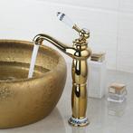 Gouden wastafelkraan Turin goudkleurige mengkraan, Doe-het-zelf en Verbouw, Sanitair, Verzenden, Nieuw