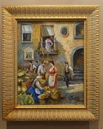 Salvatore Montella (1949) - Mercato Napoletano, Antiek en Kunst