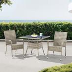 Polyrotan Tuintafel / Bijzettafel / Balkontafel Yoro - Vierk, Tuin en Terras, Verzenden, Nieuw