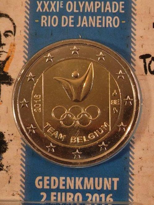 België. 2 Euro 2016 Olimpiadi Rio (10 coincards) versione, Postzegels en Munten, Munten | Europa | Euromunten