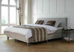 ACTIE! Boxspring Malaga 140 200 Beige, Huis en Inrichting, Verzenden, Beige, Nieuw, 140 cm