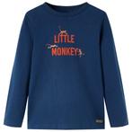 vidaXL Kindershirt met lange mouwen 104 marineblauw, Verzenden, Nieuw