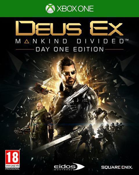 Deus Ex: Mankind Divided Day One Edition Xbox One, Spelcomputers en Games, Games | Xbox One, 1 speler, Zo goed als nieuw, Vanaf 18 jaar