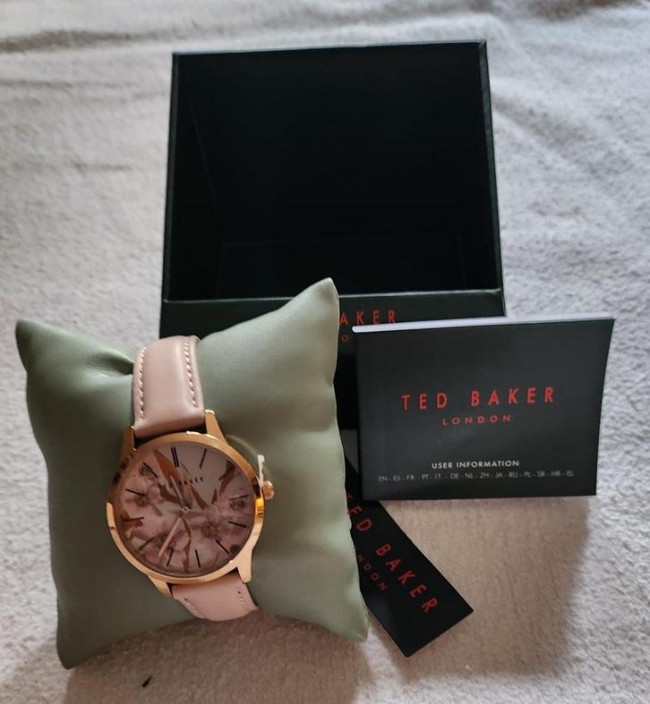 Ted Baker Florail Dia leren roze dames horloge -Mooi, Sieraden, Tassen en Uiterlijk, Horloges | Dames, Verzenden