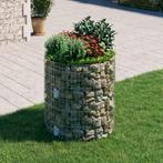 vidaXL Gabion paal rond Ø100x100 cm gegalvaniseerd staal, Tuin en Terras, Verzenden, Nieuw, IJzer, 1 tot 2 meter