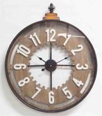 Wall Clock Old with Handle 60*6*73,5cm Glass Cover, Nieuw, Verzenden