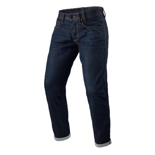 REVIT! Jeans Lewis Selvedge TF Dark Blue L32 Motorcycle, Motoren, Kleding | Motorkleding, Heren, Nieuw met kaartje, Broek | textiel