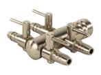 9mm luchtverdeler met kraan - 18mm inlaat - 4 uitgangen, Verzenden, Nieuw