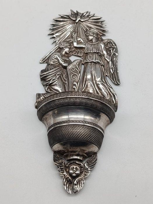 Wijwatervat - Argento Antico Punzone del Regno Lombardo, Antiek en Kunst, Antiek | Goud en Zilver