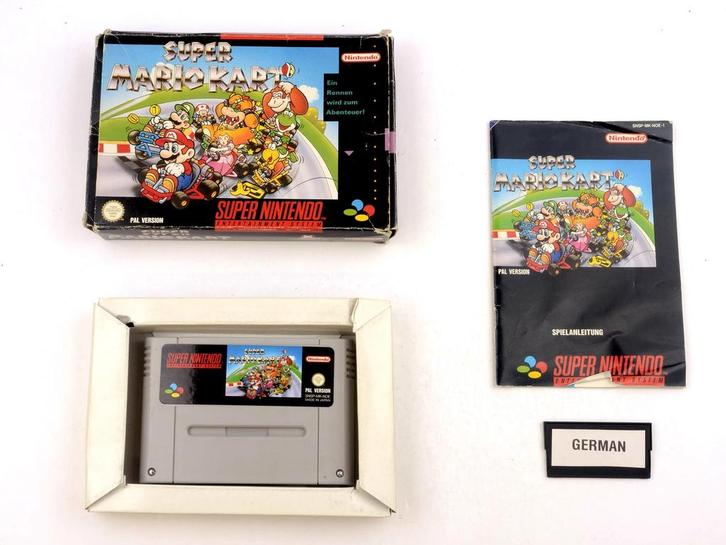 Super Mario Kart [Super Nintendo], Spelcomputers en Games, Games | Nintendo Super NES, Zo goed als nieuw, Ophalen of Verzenden