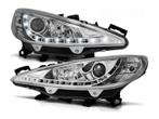 Koplamp unit  LED DRL geschikt voor Peugeot 207 Chrome, Auto-onderdelen, Verlichting, Verzenden, Nieuw, Peugeot