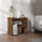 vidaXL Nachtkastje 40x30x40 cm bewerkt hout bruin eikenkleur, Huis en Inrichting, Minder dan 45 cm, Verzenden, Nieuw, Minder dan 55 cm