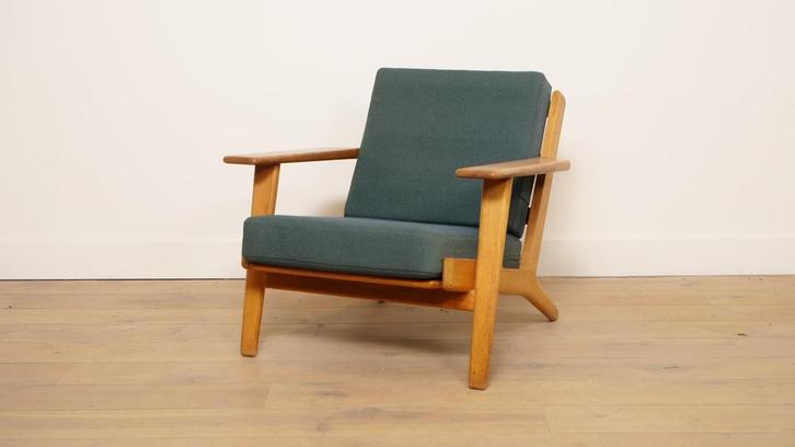 Vintage fauteuil | Hans Wegner | Eiken | model GE290, Huis en Inrichting, Fauteuils, Ophalen of Verzenden